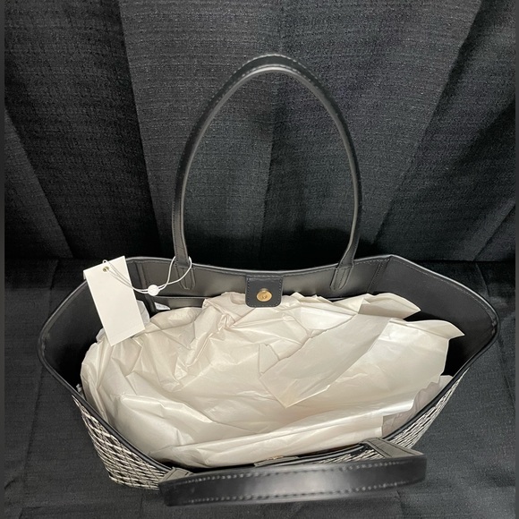 NWT Tory Burch Large Geo Logo Tote - Picture 8 of 16
